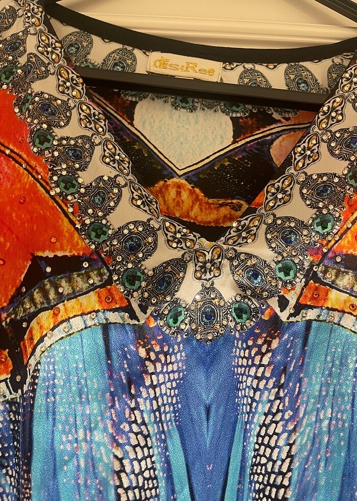 Ayyıldız  ithal taşlı pareo elbise - Görsel 2