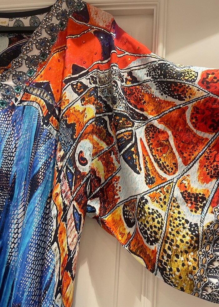 Ayyıldız  ithal taşlı pareo elbise - Görsel 4