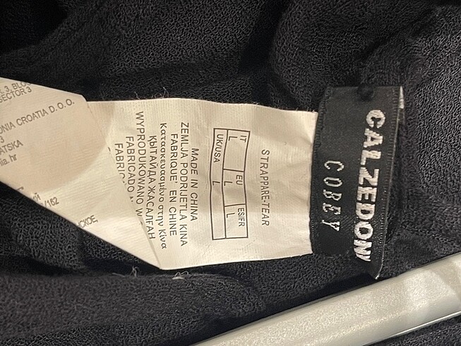 l Beden siyah Renk Calzedonia taşlı plaj elbisesi