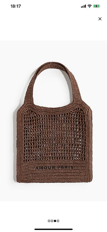  Beden H&m hasır çanta