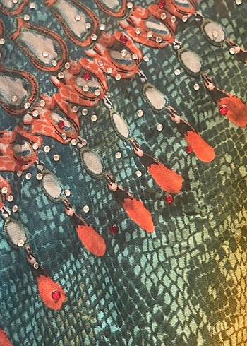 Ayyıldız  ithal taşlı plaj elbisesi - Görsel 4