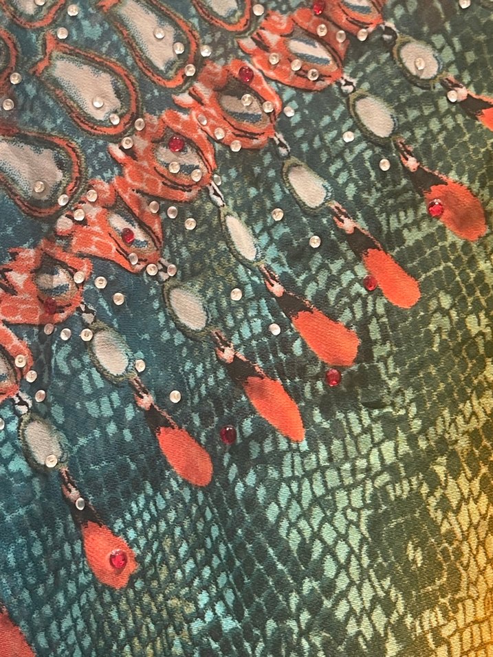 Ayyıldız  ithal taşlı plaj elbisesi - Görsel 4