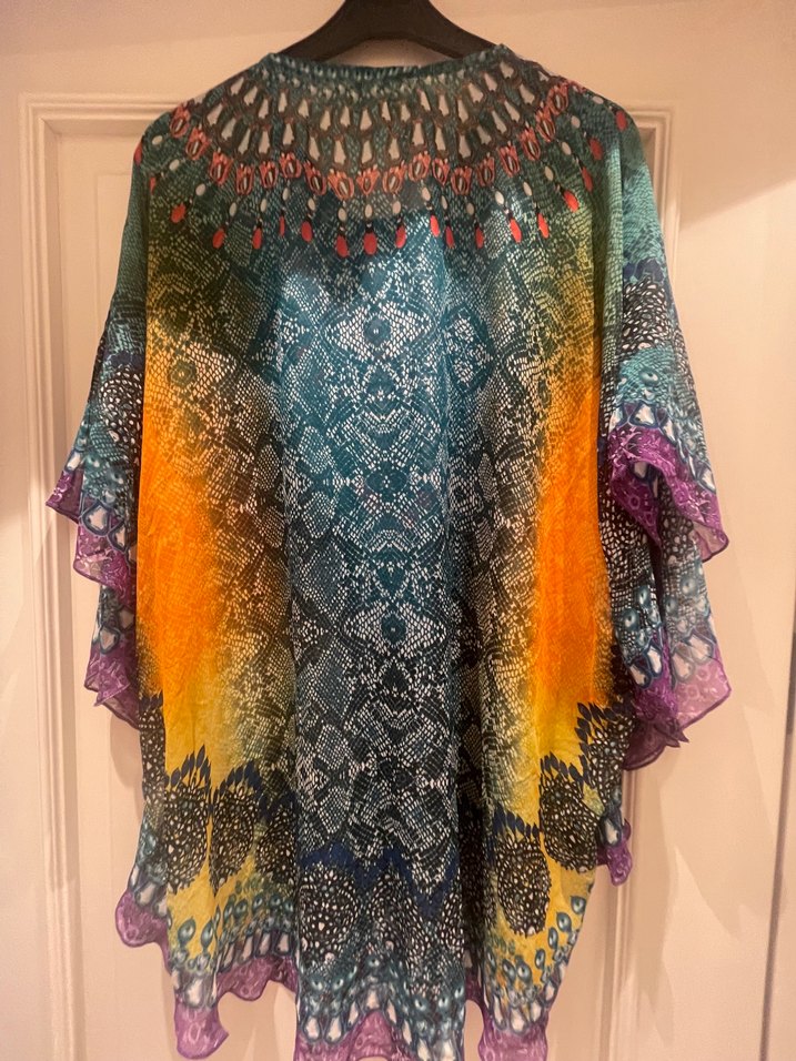 Ayyıldız  ithal taşlı plaj elbisesi - Görsel 5