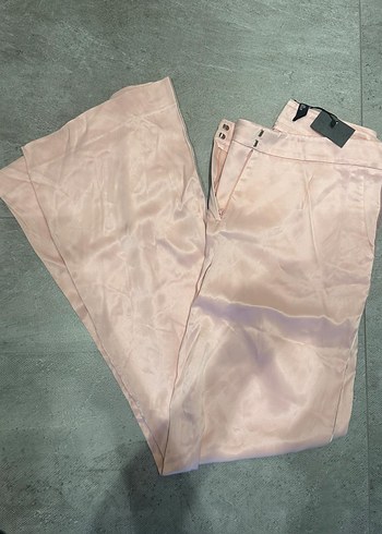 Boyner House of camellia Pembe saten Kadın Pantolon