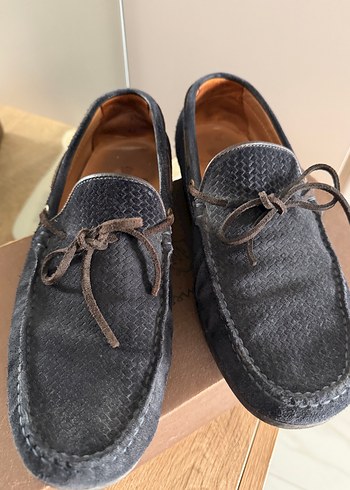 Massimo Dutti Massimo Lacivert Orgu Dokulu Erkek Loafer