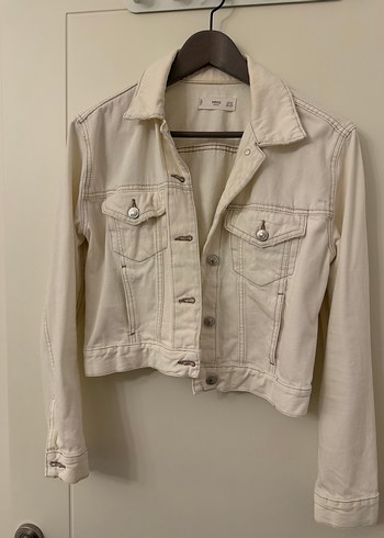 Mango Ekru Denim Ceket