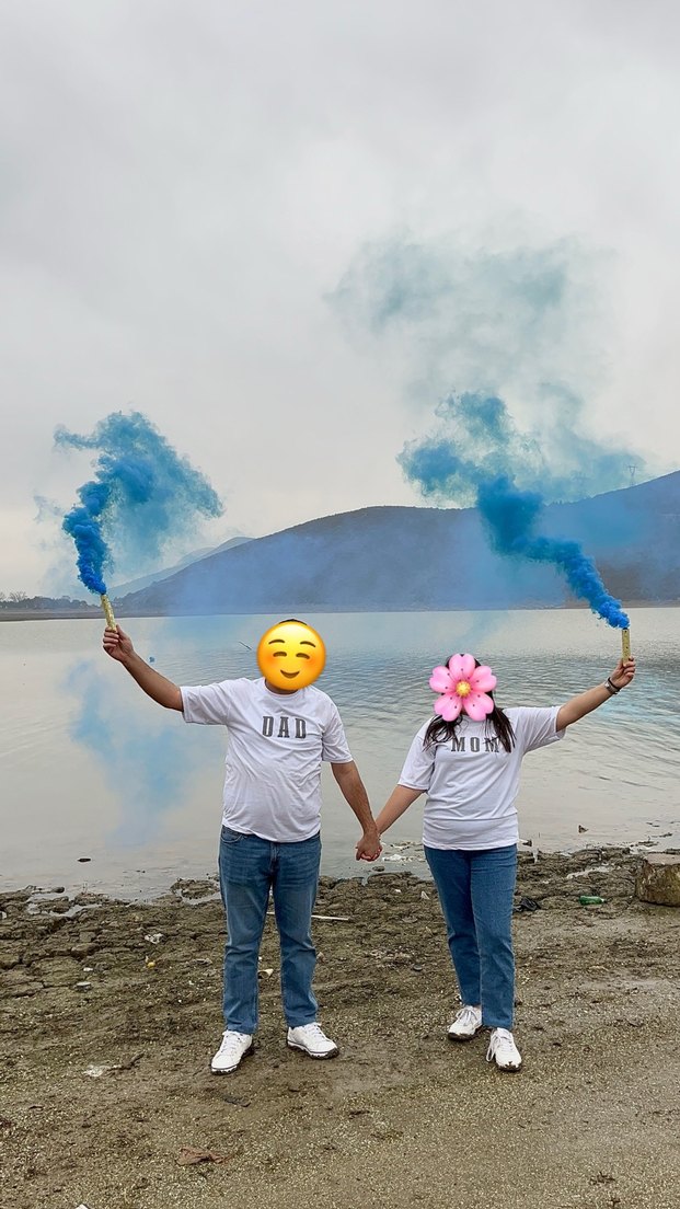 Gri Baskılı Bebek ve Ebeveyn Tişört Seti - Görsel 2