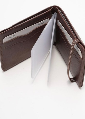 Hakiki deri Kahverengi Erkek Cüzdan - Görsel 5