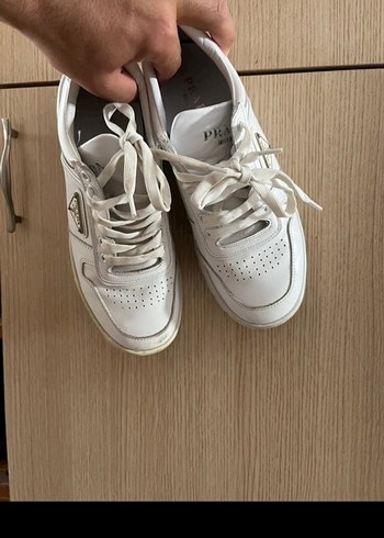 Diğer Prada Beyaz Deri Sneaker
