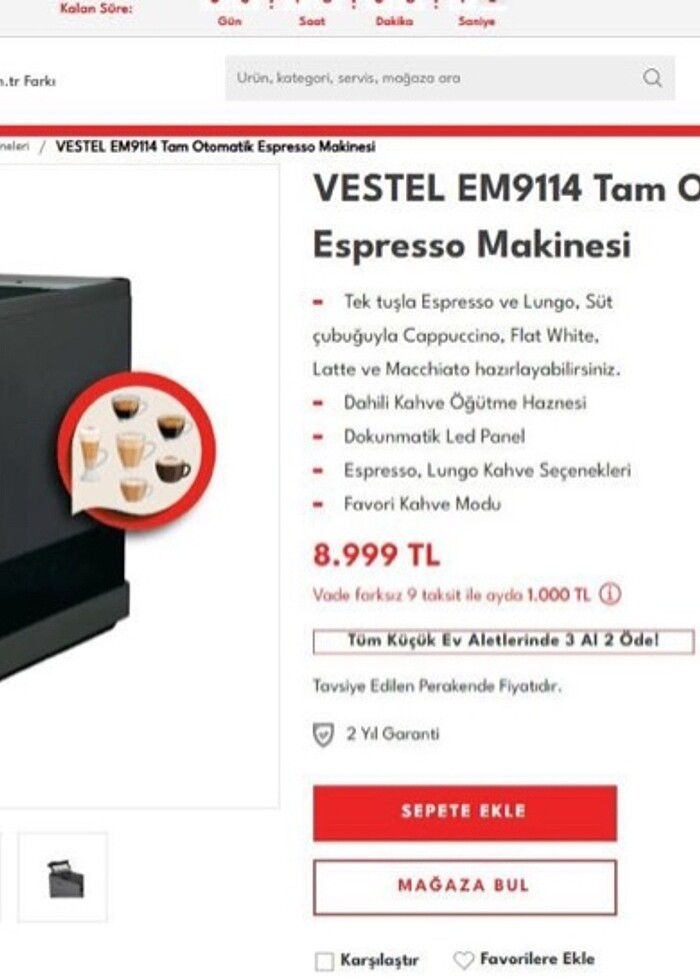 Veste tam otomatik kahve makinesi - Görsel 4