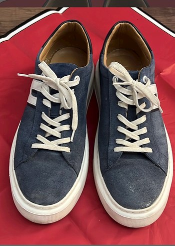 Diğer Lacivert Suet Sneaker