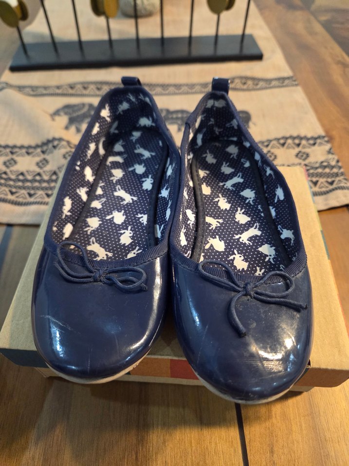 Kız Çocuk Lacivert Tokalı Babet Ayakkabı - Görsel 2