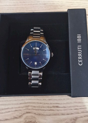 Cerruti 1881 Sikligiyla Mavi Analog Saat