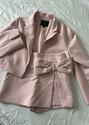 Zara Pastel Pembe Fiyonklu Sik Takim