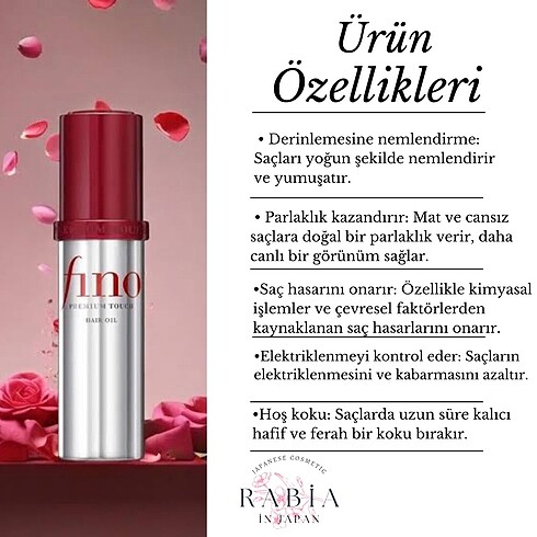 Shiseido Fino Hair Oil - Görsel 2