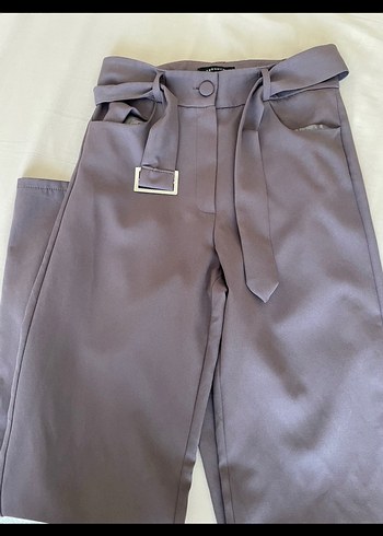 Trendyol & Milla Mürdüm Kadın Kemerli Kumaş Pantolon