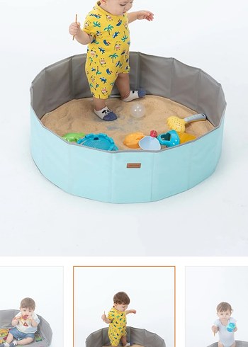 Pastel Mavi Oyun Parkı Yatağı - Görsel 2