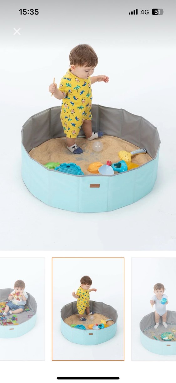 Pastel Mavi Oyun Parkı Yatağı - Görsel 2