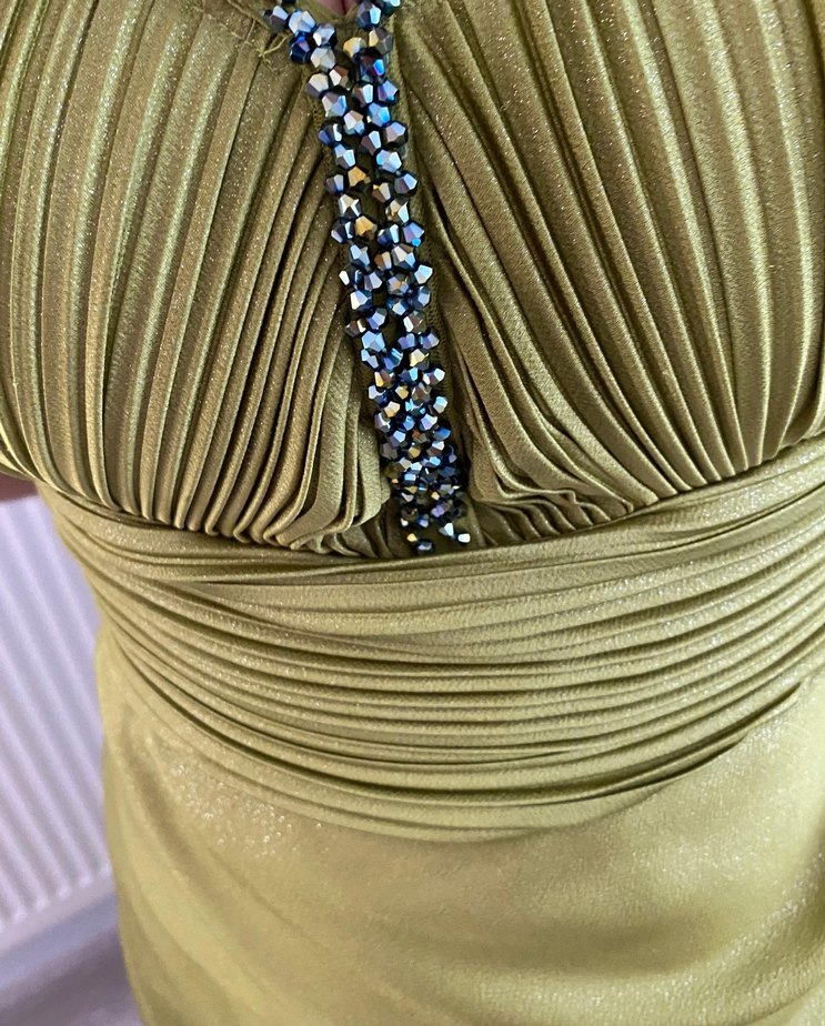 Drapeli Straplez Uzun Abiye Elbise - Görsel 4