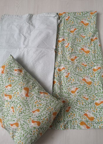 Yeşil Baskılı Çocuk Uyku Seti - Görsel 2