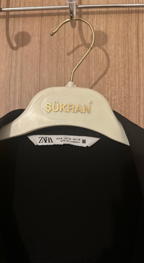 Siyah Keten Kadın Gömlek - Görsel 5