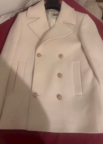 beymen club kırık beyaz yün kaban - Görsel 10