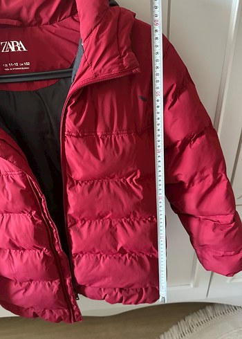 ZARA Kırmızı Fermuarlı erkek Kışlık Mont - Görsel 5