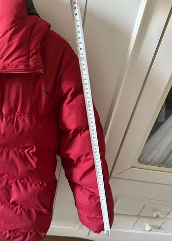 ZARA Kırmızı Fermuarlı erkek Kışlık Mont - Görsel 6