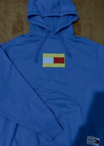 Tommy Hilfiger Mavi Kapusonlu Sweatshirt