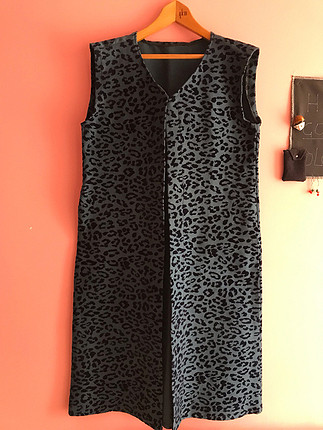 Leopar desen yelek