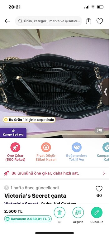  Beden Victoria?s Secret çanta