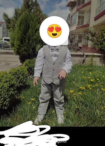 Erkek çocuk yelekli takım