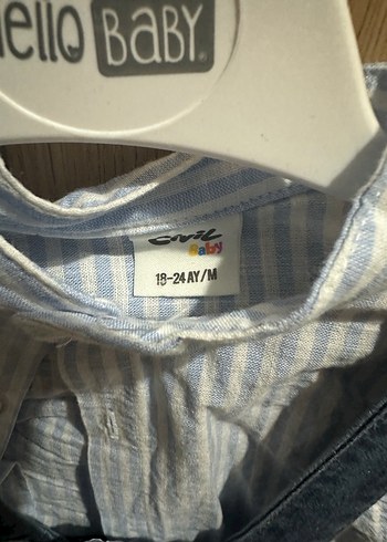 Erkek Çocuk Mavi Denim Askılı Tulum - Görsel 3