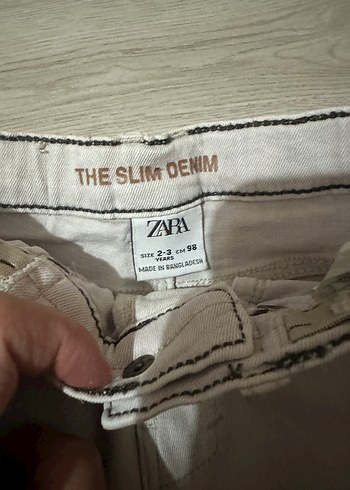 Beyaz Erkek Çocuk Denim Pantolon - Görsel 2