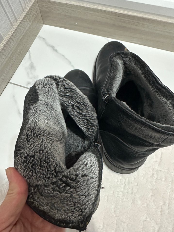 Erkek Siyah klasik Deri Tokalı Bot - Görsel 4