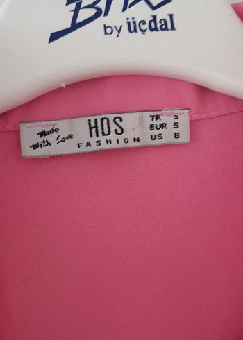 42 Beden pembe Renk Pembe Uzun Kollu Düğmeli Kadın Gömlek