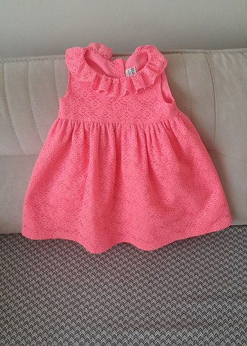 LC Waikiki Kız Çocuk Pembe Fırfırlı Kolsuz Elbise