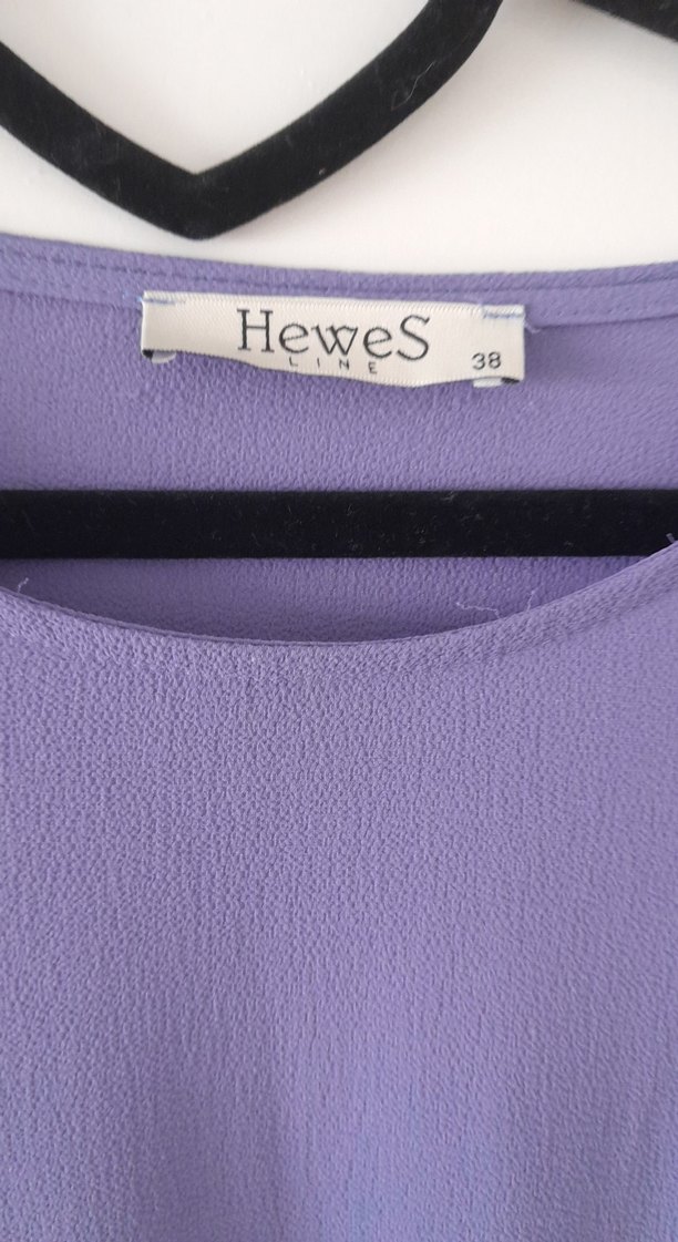 Uzun Kollu İndigo Elbise - Görsel 4