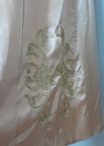 Uzun Beyaz A Kesim Bohem abiye - Görsel 3