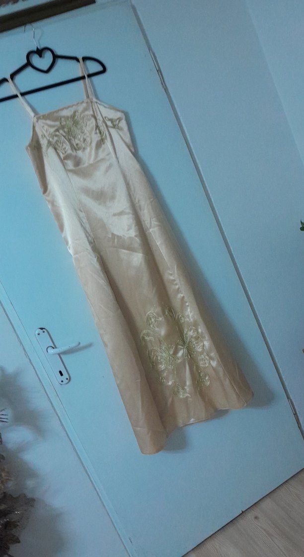 Uzun Beyaz A Kesim Bohem abiye - Görsel 2