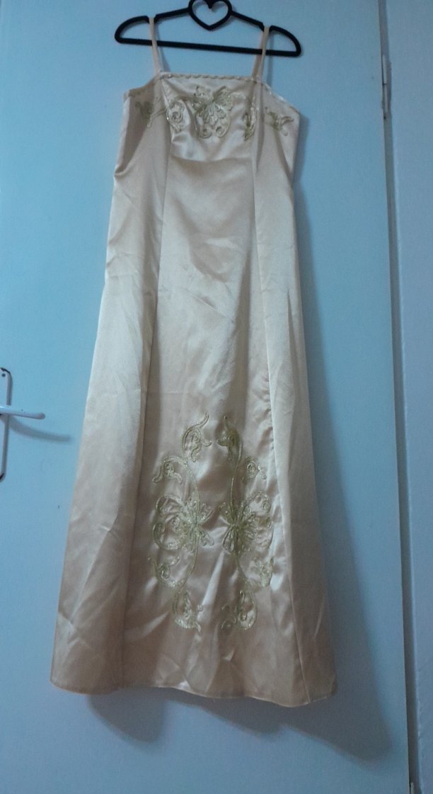 Uzun Beyaz A Kesim Bohem abiye - Görsel 5