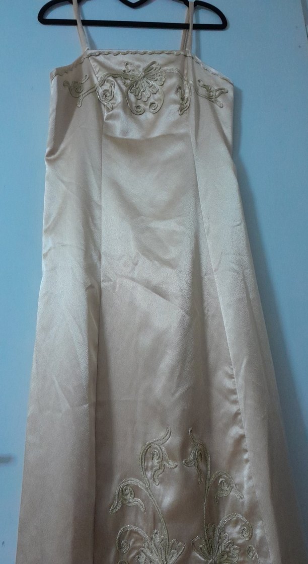 Uzun Beyaz A Kesim Bohem abiye - Görsel 4