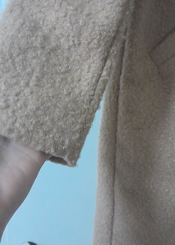 buskuvi  renk  Midi Kadın Kaban Düğmeli - Görsel 4