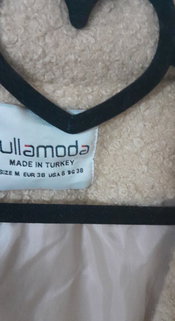 buskuvi  renk  Midi Kadın Kaban Düğmeli - Görsel 3