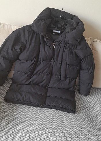 Siyah Kadın Midi Kaban - Görsel 4