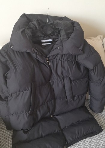 Siyah Kadın Midi Kaban - Görsel 6