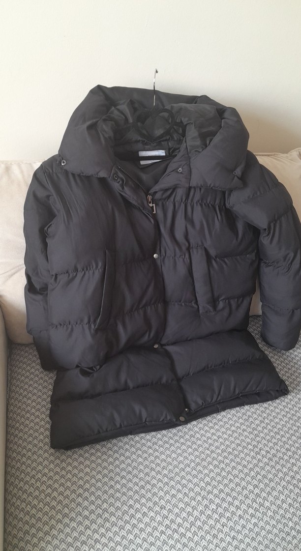 Siyah Kadın Midi Kaban - Görsel 5