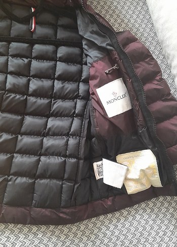 Bordo kız çocuk Midi Kışlık Fermuarlı Mont - Görsel 3