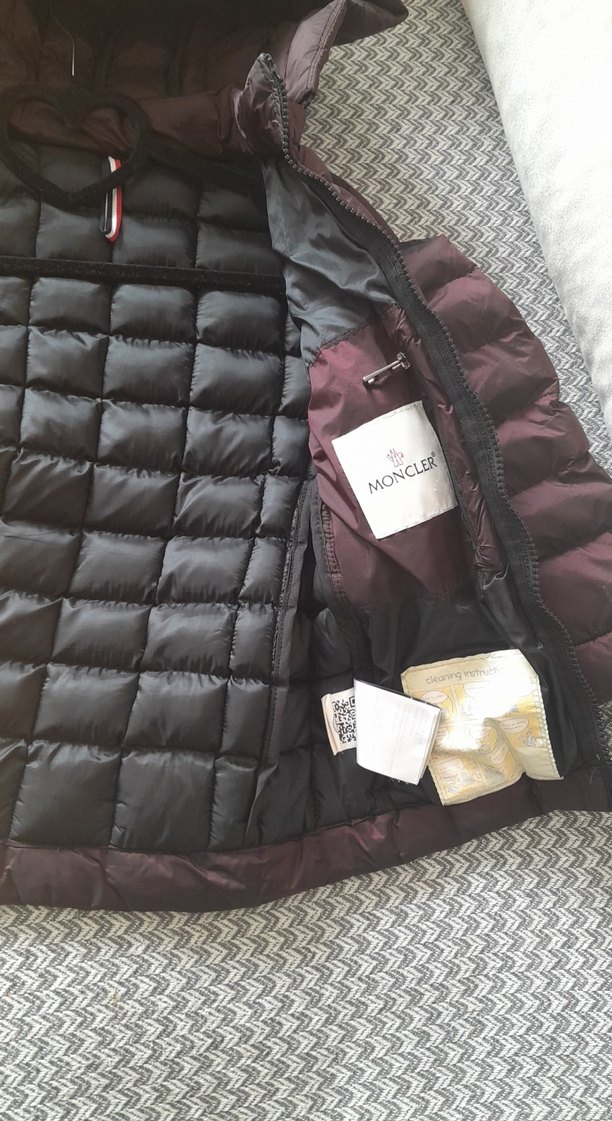 Bordo kız çocuk Midi Kışlık Fermuarlı Mont - Görsel 3