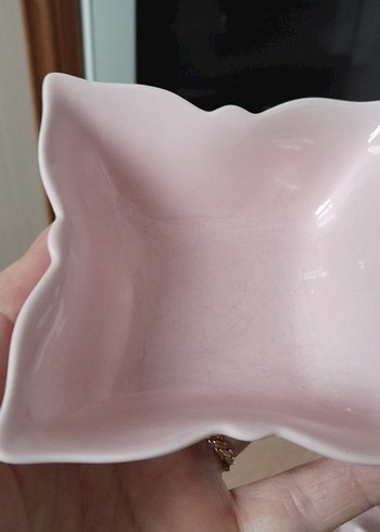 Pastel Renkli Beyaz Seramik kelebeki Tabaklar - Görsel 6